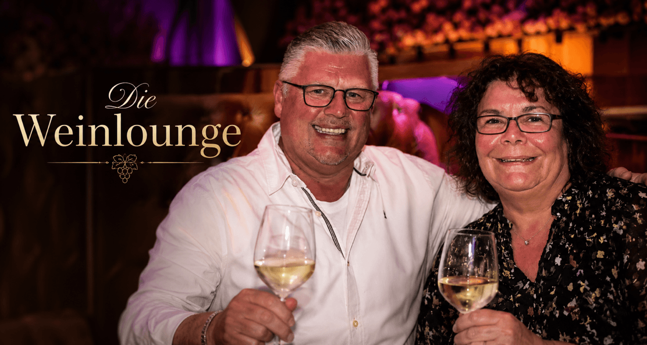 Uwe und Iris Wagener in der Weinlounge